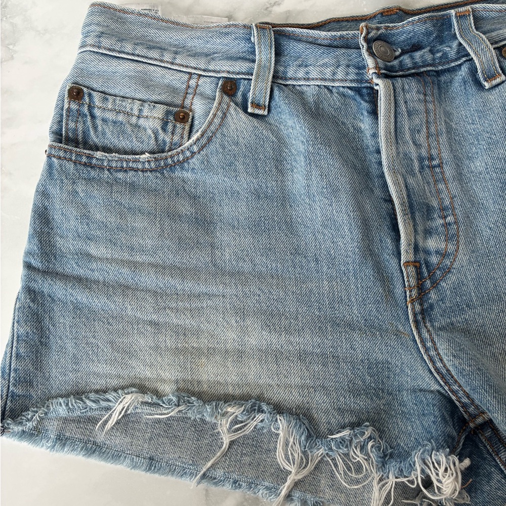 Levi’s 501 Original 100% Cotton Denim Shorts - Picture 3 of 12